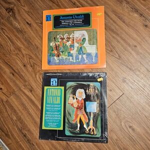 Lot of 2 Antonio Vivaldi Concertos For Violins, Concertos For Piccolo Sealed NOS